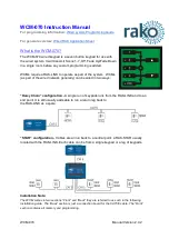 Preview for 1 page of rako WCM-070 Instruction Manual