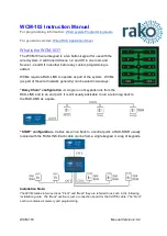 rako WCM-103 Instruction Manual preview