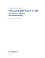 Preview for 1 page of RAKwireless WisDevice RAK72 Series Installation Manual