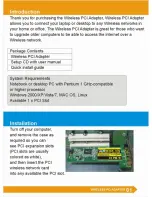 Preview for 2 page of Ralink PCI-G802 User Manual