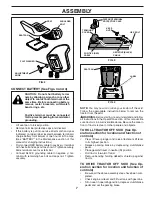 Предварительный просмотр 7 страницы Rally 96011020500 Owner'S Manual