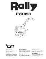 Rally FYX850 Instruction Manual preview