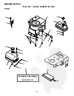 Предварительный просмотр 17 страницы Rally RE1338A Assembly/Repair Parts Manual