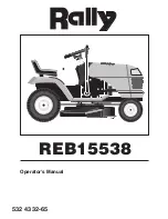 Preview for 1 page of Rally REB15538 Operator'S Manual