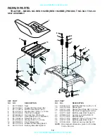 Preview for 12 page of Rally REN1192RBB Repair Parts Manual