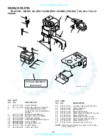 Preview for 14 page of Rally REN1192RBB Repair Parts Manual