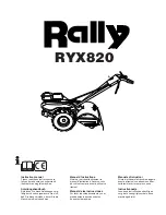 Preview for 1 page of Rally RYX820 Instruction Manual