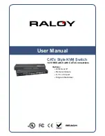 Raloy CATx Style 1U KVM Switch User Manual preview