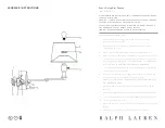 Preview for 2 page of Ralph Lauren RL2010 Assembly Instructions