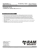 Preview for 2 page of Ram Mounts No-Drill RAM-VB-136 Quick Manual