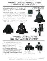 Ram Mounts RAM-HOL-MOT9PLU Assembly Instructions preview