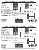 Ram Mounts Tough Tray II Assembly Manual предпросмотр