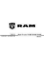 Предварительный просмотр 1 страницы RAM 2013 1500 Tradesman REG Warranty Information