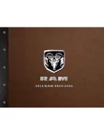 Preview for 1 page of RAM 2013 2500 Tradesman Catalog