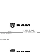 RAM 2013 CHASSIS CAB 3500 Owner'S Manual preview