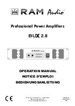 RAM BUX 2.8 Operation Manual preview