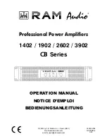 RAM CB-1402 Operation Manual preview
