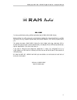 Preview for 3 page of RAM LMS 266 Hardware Manual