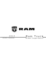 Предварительный просмотр 1 страницы RAM Truck 2013 Owner'S Manual