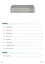 Preview for 3 page of RAM TUS404 User Manual