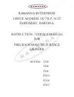 RAMANNA 10X20 Instruction And Service Manual preview