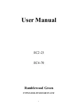 Предварительный просмотр 1 страницы Ramblewood Green EC2-23 User Manual