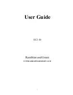 Preview for 1 page of Ramblewood Green EC2-30 User Manual