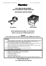 Preview for 1 page of RAMBO HPA100LPB Operating Instructions Manual