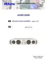 Rami AMC 308 User Manual preview