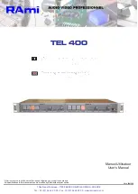 Preview for 1 page of Rami TEL 400 User Manual