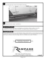 Предварительный просмотр 3 страницы Rampage 26631 Installation Instructions Manual