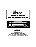 Preview for 1 page of Rampage AM/FM/MPX Radio ACD-91 Owner'S Manual