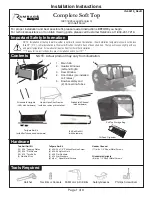 Rampage Complete Soft Top Installation Instructions Manual preview