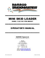 Preview for 1 page of RAMROD PRO 1330 Operator'S Manual