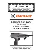 RAMSET D60 Operator'S Safety & Operating Instruction Manual preview