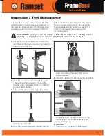 Preview for 15 page of RAMSET FrameBoss pat003 Instruction Manual