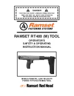 RAMSET RT400 M Operator'S Safety & Operating Instruction Manual предпросмотр