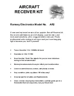 Ramsey Electronics AR2 Instruction Manual preview