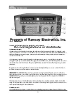 Preview for 8 page of Ramsey Electronics COM3010 User Manual