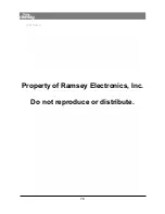 Preview for 70 page of Ramsey Electronics COM3010 User Manual