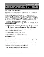 Preview for 73 page of Ramsey Electronics COM3010 User Manual