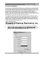 Preview for 83 page of Ramsey Electronics COM3010 User Manual