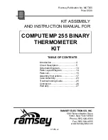 Preview for 3 page of Ramsey Electronics COMPUTEMP CT255 Manual