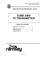 Preview for 3 page of Ramsey Electronics CUBE 2000 Instruction Manual