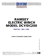 Ramsey Electronics DCY200 Fitting & Operating Instructions предпросмотр