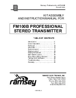 Preview for 3 page of Ramsey Electronics FM100B Instruction Manual