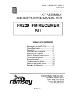 Предварительный просмотр 3 страницы Ramsey Electronics FR220 Instruction Manual