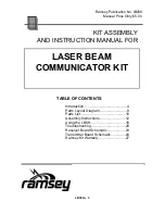 Предварительный просмотр 3 страницы Ramsey Electronics Laser Beam Communicator Manual