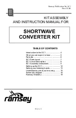 Предварительный просмотр 3 страницы Ramsey Electronics SC1 Manual