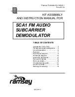 Preview for 3 page of Ramsey Electronics SCA1 User Manual